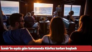 İzmir’in eşsiz gün batımında Körfez turları başladı
