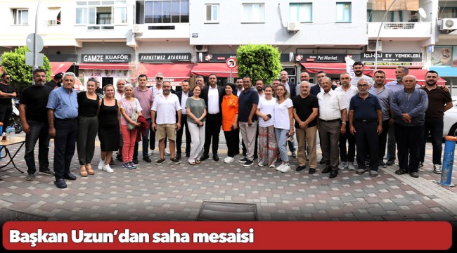 Başkan Uzun’dan saha mesaisi