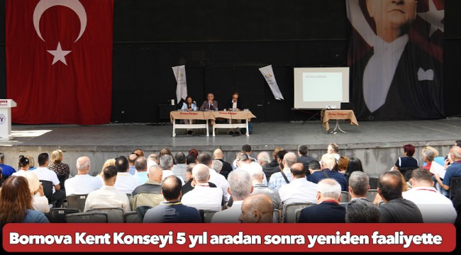 Bornova Kent Konseyi 5 yıl aradan sonra yeniden faaliyette