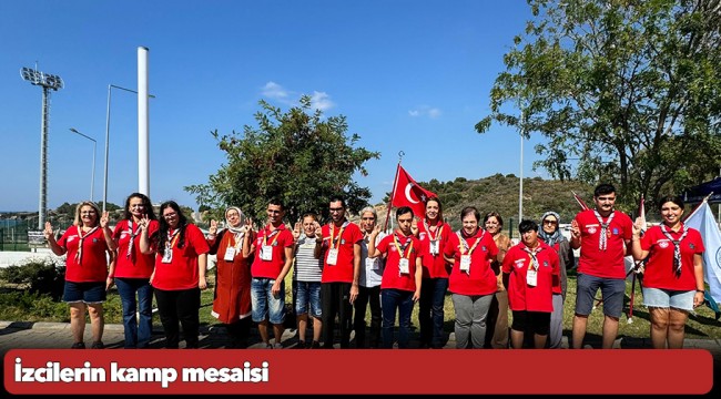 İzcilerin kamp mesaisi