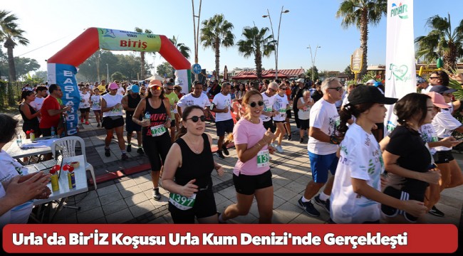 Urla'da Bir'İZ Koşusu Urla Kum Denizi’nde Gerçekleşti