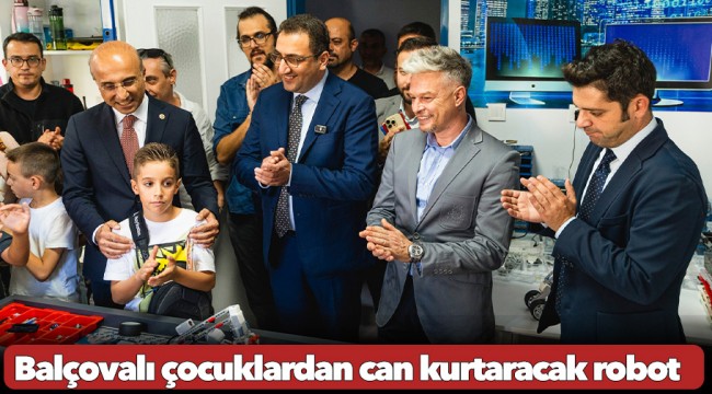 Balçovalı çocuklardan can kurtaracak robot