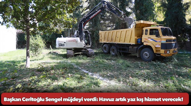 Başkan Ceritoğlu Sengel müjdeyi verdi: Havuz artık yaz kış hizmet verecek!