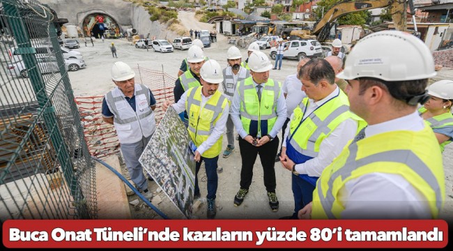 Başkan Tugay Buca Onat Tüneli’ni inceleyerek beton çalışmasını başlattı