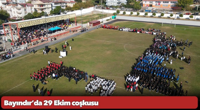 Bayındır'da 29 Ekim Cumhuriyet Bayramımızın 101. Yıl Dönümü Büyük Bir Coşkuyla Kutlandı