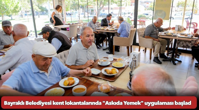 Bayraklı Belediyesi kent lokantalarında 