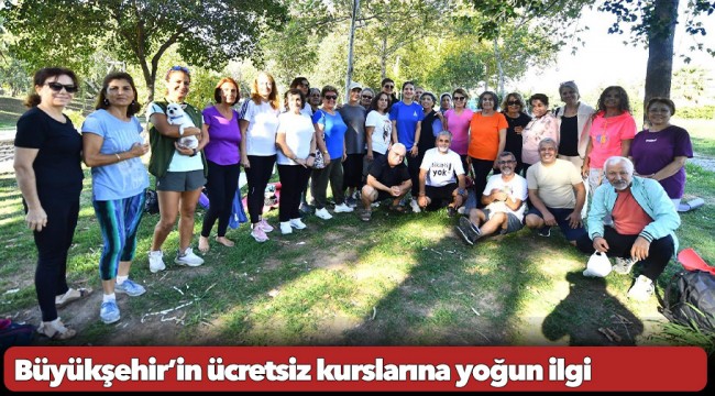 Büyükşehir’in ücretsiz kurslarına yoğun ilgi