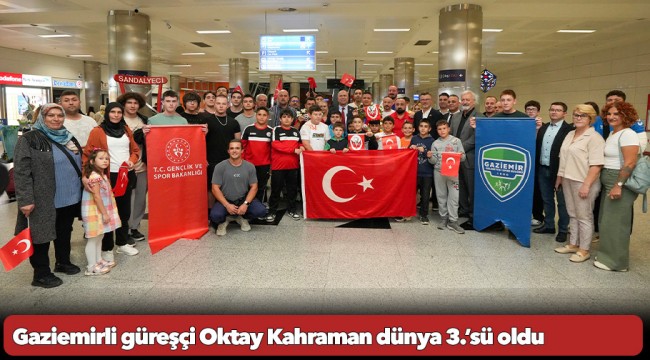 Gaziemirli güreşçi Oktay Kahraman dünya 3.’sü oldu