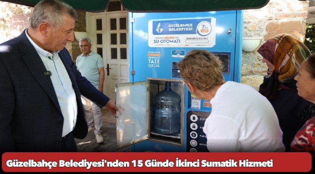 Güzelbahçe Belediyesi'nden 15 Günde İkinci Sumatik Hizmeti