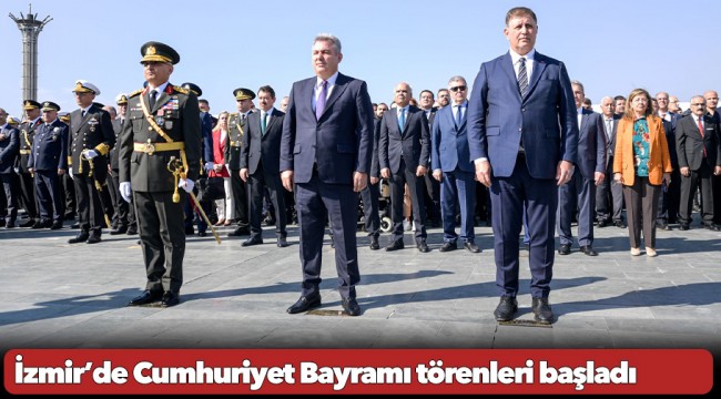 İzmir’de Cumhuriyet Bayramı törenleri başladı