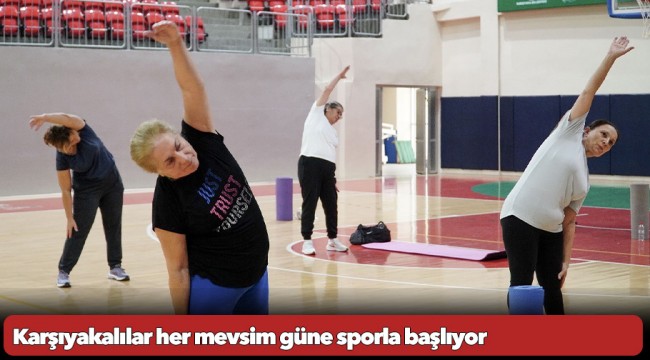 Karşıyakalılar her mevsim güne sporla başlıyor 