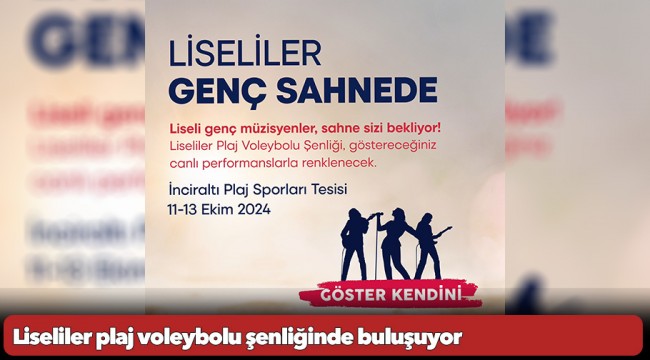 Liseliler plaj voleybolu şenliğinde buluşuyor