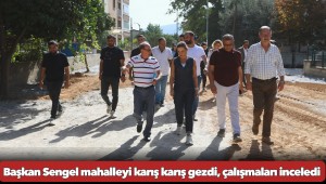 Mahalle gezilerinde ikinci durak Atatürk Mahallesi: Başkan mahalleyi karış karış gezdi, çalışmaları inceledi