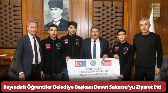 Bayındırlı Öğrenciler Belediye Başkanı Davut Sakarsu'yu Ziyaret Etti