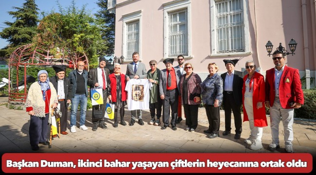 Buca Belediye Başkanı Görkem Duman, ikinci bahar yaşayan çiftlerin heyecanına ortak oldu