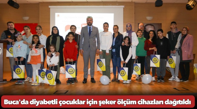 Buca'da diyabetli çocuklar için şeker ölçüm cihazları dağıtıldı