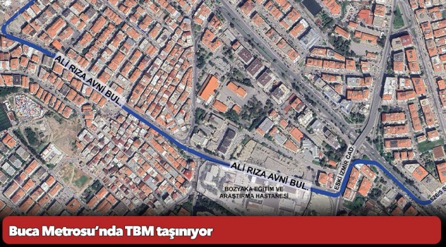 Buca Metrosu’nda TBM taşınıyor