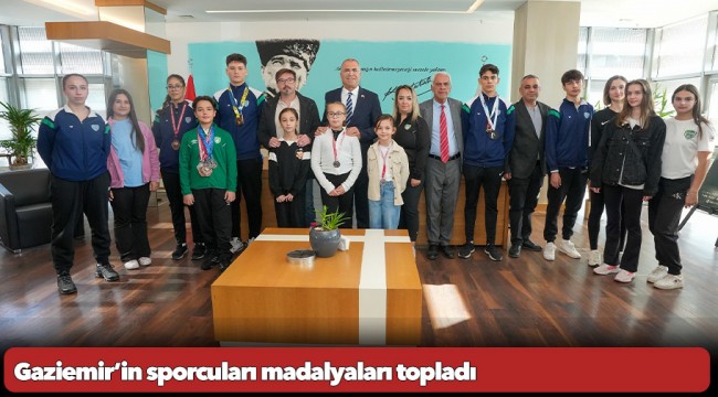 Gaziemir’in sporcuları madalyaları topladı