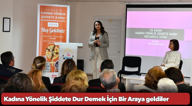 Kadına Yönelik Şiddete Dur Demek İçin Bir Araya geldiler