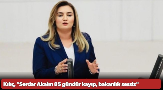 Kılıç, “Serdar Akalın 85 gündür kayıp, bakanlık sessiz