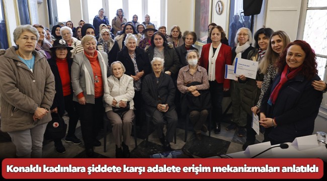 Konaklı kadınlara şiddete karşı adalete erişim mekanizmaları anlatıldı