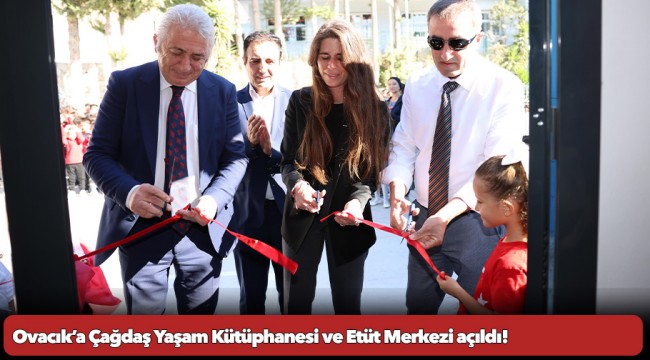 Ovacık’a Çağdaş Yaşam Kütüphanesi ve Etüt Merkezi açıldı!