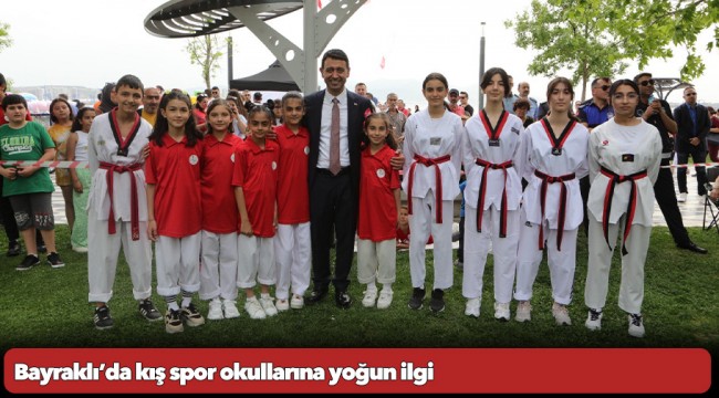 Bayraklı’da kış spor okullarına yoğun ilgi 