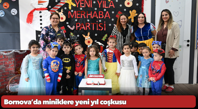 Bornova’da miniklere yeni yıl coşkusu