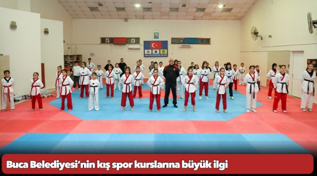 Buca Belediyesi’nin kış spor kurslarına büyük ilgi