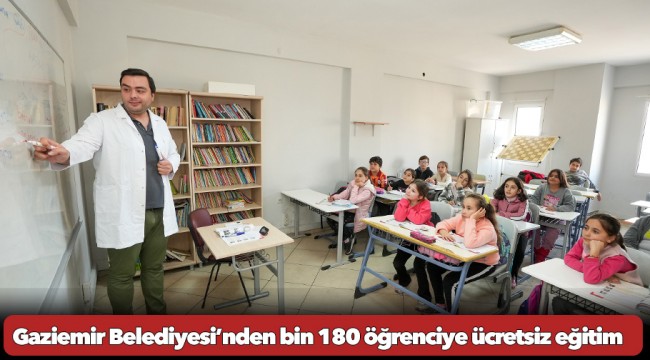 Gaziemir Belediyesi’nden bin 180 öğrenciye ücretsiz eğitim