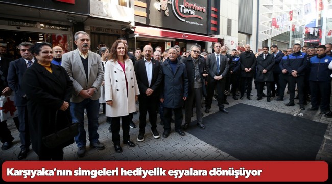 Karşıyaka'nın simgeleri hediyelik eşyalara dönüşüyor 