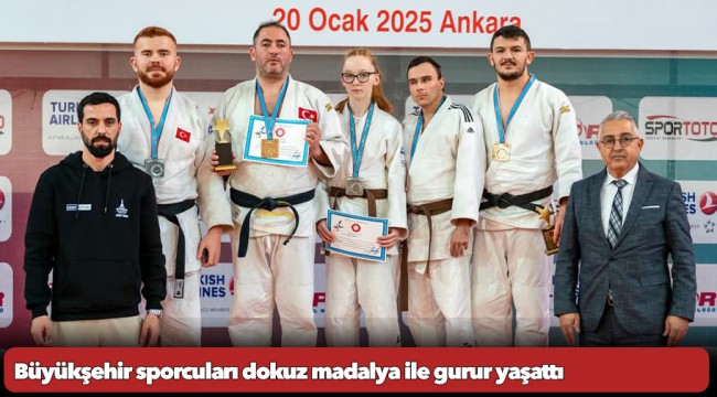 Büyükşehir sporcuları dokuz madalya ile gurur yaşattı