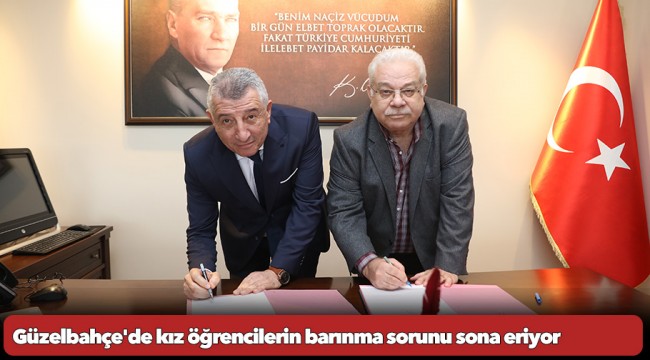 Güzelbahçe'de kız öğrencilerin barınma sorunu sona eriyor