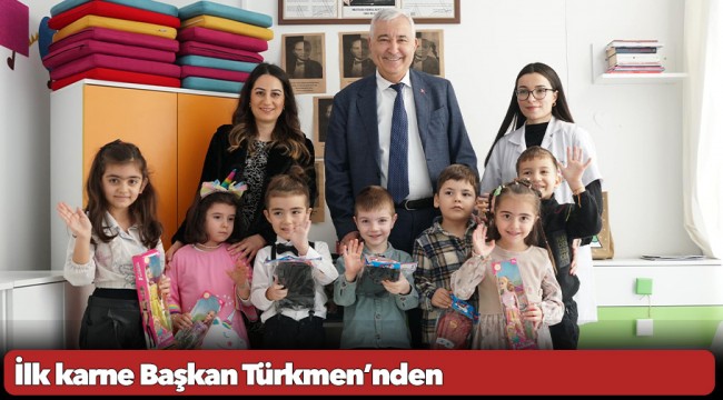 İlk karne Başkan Türkmen’nden