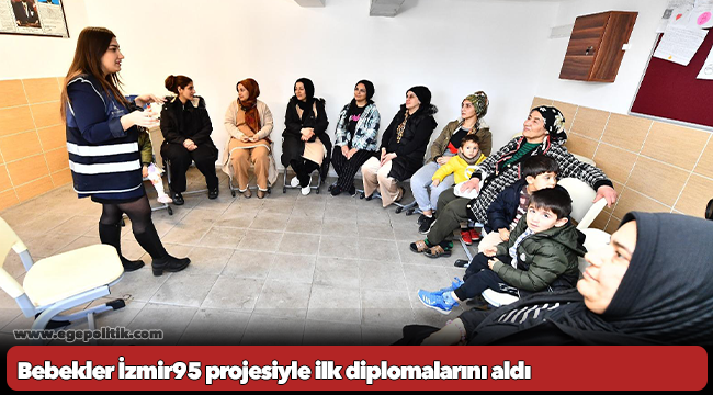 Bebekler İzmir95 projesiyle ilk diplomalarını aldı