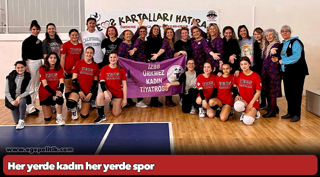 Her yerde kadın her yerde spor