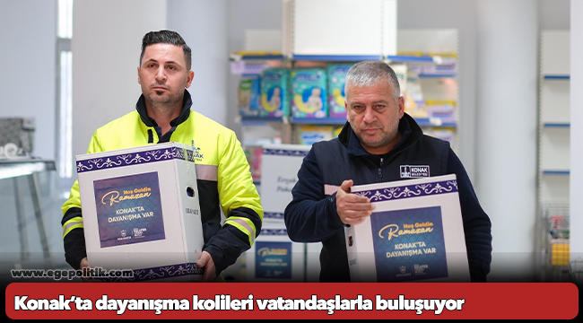 Konak’ta dayanışma kolileri vatandaşlarla buluşuyor